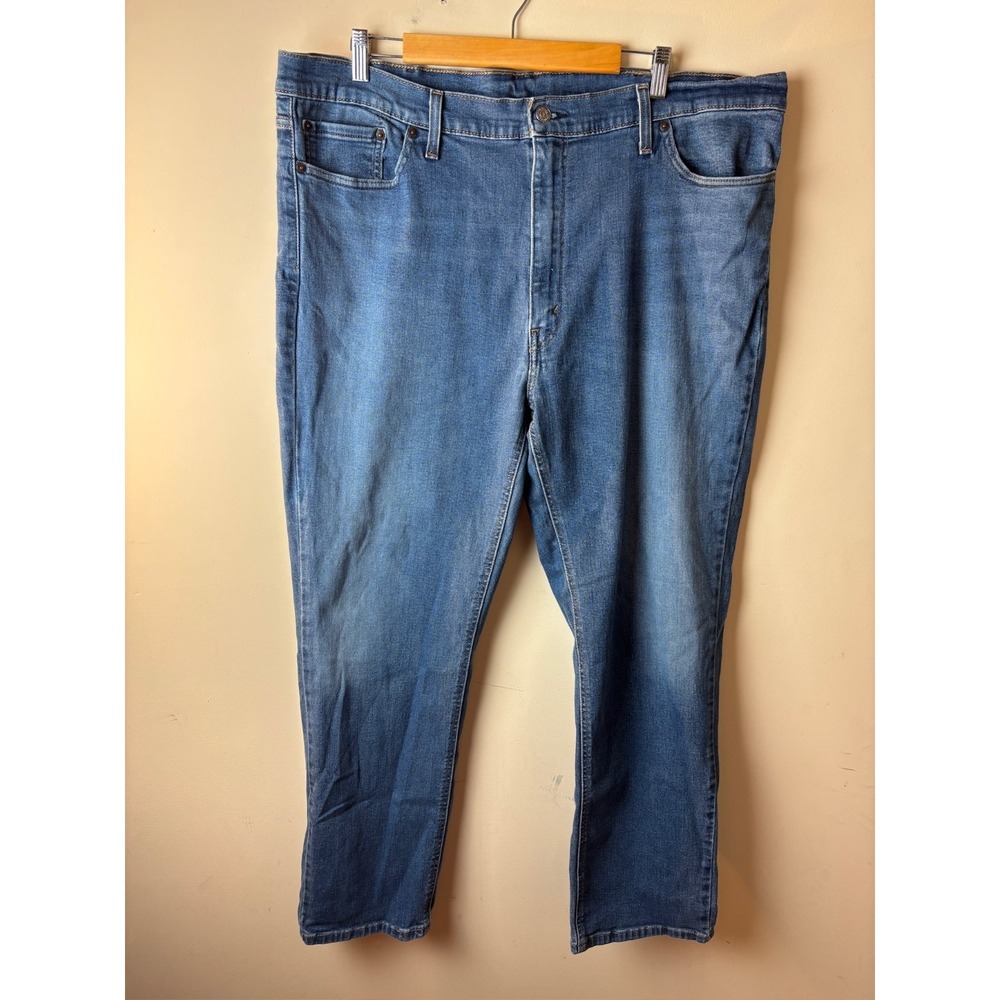 Mens 44x32 Levi's Strauss‎ 541 Tapered Leg Jeans Blue Denim Stretch Five Pockets